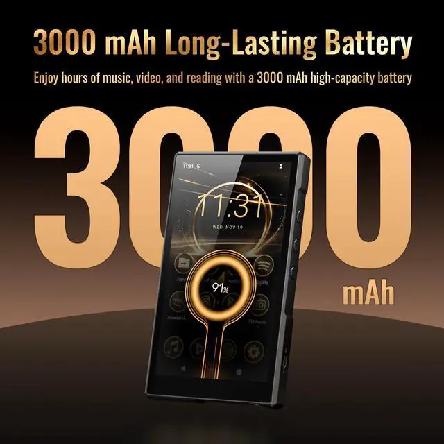Alt view image 7 of 7 - MP3 Player with Bluetooth and WiFi, 5" HD Touchscreen