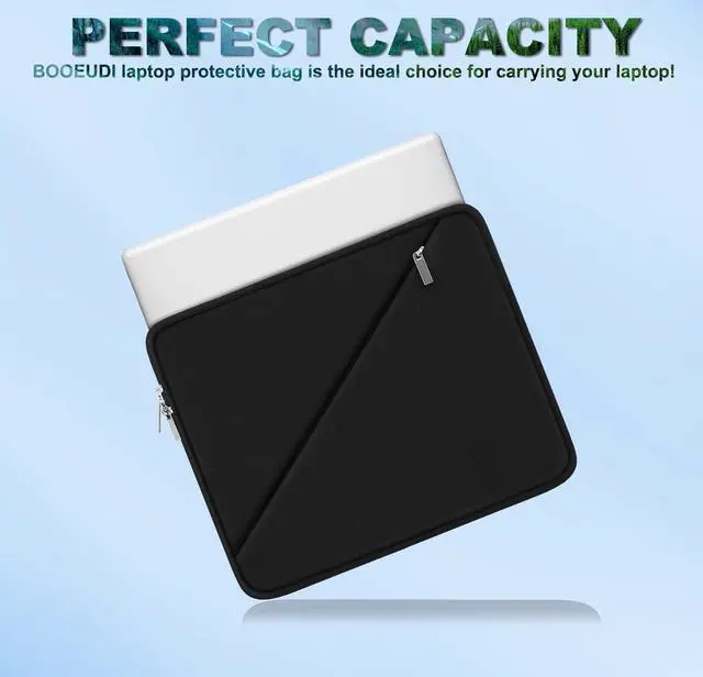 Alt view image 2 of 7 - Laptop Sleeve 14 Inch, Traveling Carrying Computer Bag with Accessory Pocke