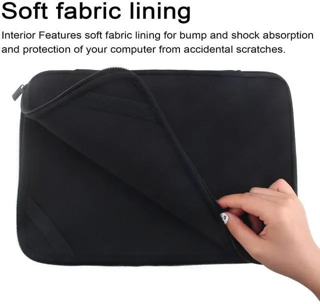 Alt view image 4 of 7 - 15.6 Inch Laptop Case Sleeve Protector Notebook Pouch Cover with 4 Elastic Bands for 15" 15.6" Compatible with Samsung Sony ASUS Acer Dell HP Toshiba Chromebook Computers (15-15.6 inch)