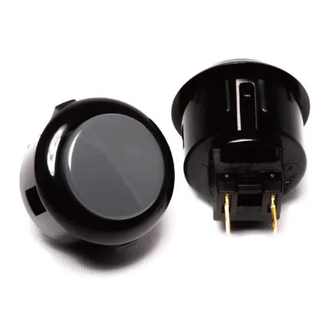 Alt view image 5 of 5 - 8 pcs OBSF-30 Original Push Button 30mm - for Arcade Jamma Video Game & Arcade Joystick Games Console (Gray), Use for Arcade Game Machine Cabinet S@NWA