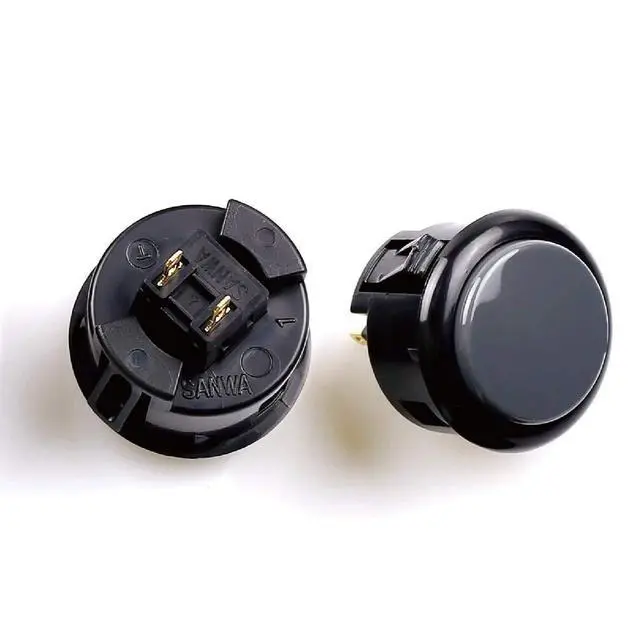 Alt view image 4 of 5 - 8 pcs OBSF-30 Original Push Button 30mm - for Arcade Jamma Video Game & Arcade Joystick Games Console (Gray), Use for Arcade Game Machine Cabinet S@NWA