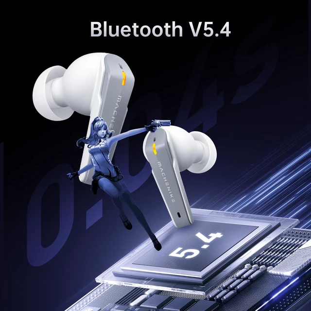 Alt view image 4 of 7 - TH60 Gaming Wireless Earbuds, Ultra-Low Latency, Active Noise Cancelling Mic, Dual Mode 2.4Ghz & Bluetooth, 36-Hour Battery Life, IPX5 Waterproof, Hi-Fi Sound, VR, Switch, Pc, Phone