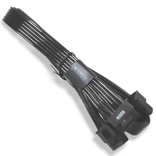 Alt view image 2 of 5 - Original OEM ATX 3.0 PCIe 5.0 Cable (8+8 PIN to 12VHPWR 16 PIN) Power Cable for RTX 4090/4080/4070/4060/3090ti Compatible with SuperFlower/EVGA Models