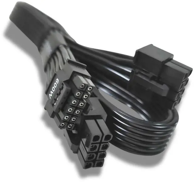 Main image of Original OEM ATX 3.0 PCIe 5.0 Cable (8+8 PIN to 12VHPWR 16 PIN) Power Cable for RTX 4090/4080/4070/4060/3090ti Compatible with SuperFlower/EVGA Models