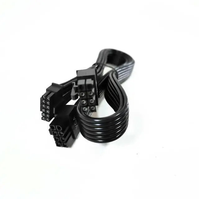 Alt view image 3 of 5 - Original OEM ATX 3.0 PCIe 5.0 Cable (8+8 PIN to 12VHPWR 16 PIN) Power Cable for RTX 4090/4080/4070/4060/3090ti Compatible with SuperFlower/EVGA Models