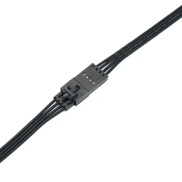 Alt view image 2 of 2 - 50cm for Corsair RGB Fan Hub Lighting Node Commander Extension Cable HD LL120 140 QL 3Pin to 4Pin Converter Adapter Cables (4P Extension)