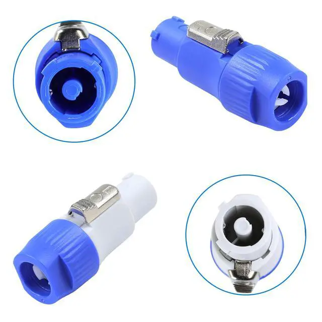 Alt view image 2 of 7 - 1 Pack PowerCon Power Cable - 3 Pin AC PowerCON Input to Output Extension Cables for LED Scream, Stage Lighting, Audio Video Equipment, Live Show (25 Feet)