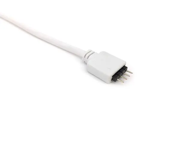 Alt view image 4 of 4 - 15pcs White 0.3M 0.98ft 4 Color RGB Extension Cable LED Strip Connector LED ConnectorRGB Extenderled Strip Jumper for SMD 5050 3528 2835 RGB LED Light Strip