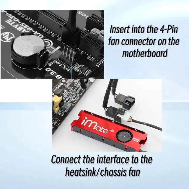 Alt view image 3 of 7 - New Materials 3 Pin / 4-Pin pc Fan Extension Cable 12" 30cm, Black (pwm Fan Extension Cable 10 Pack)