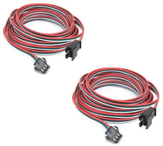 Main image of 2 pcs Pack 5M 16.4ft 3 Pin JST SM Male Female Plug LED Connector Cable for WS2812B WS2811 SK6812 Symphony LED Lights with connectorsSM3P Buckle Free Welding Plug Light Controller Wire