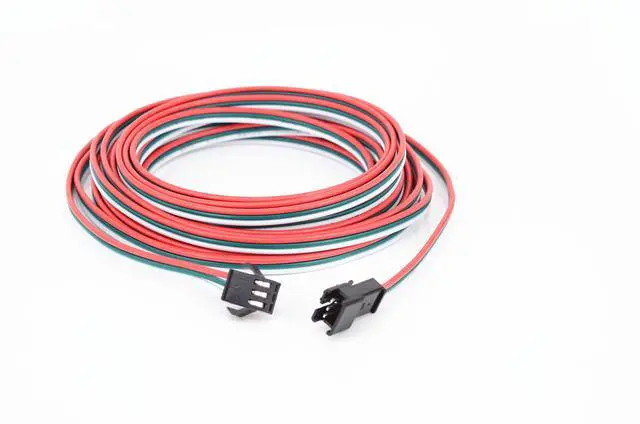 Alt view image 2 of 5 - 4 pcs/Pack 2M 6.56ft 3 Pin JST SM Male Female Plug LED Connector Cable for WS2812B WS2811 SK6812 Symphony LED Lights with connectorsSM3P Buckle Free Welding Plug Light Controller Wire