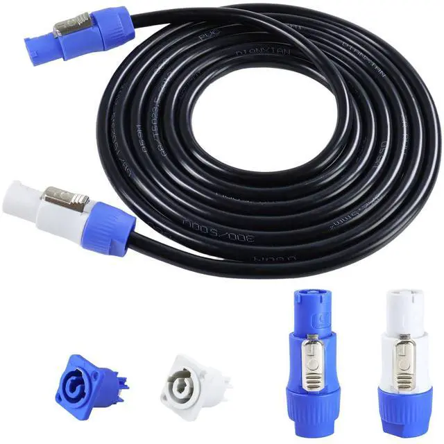 Main image of 1 Pack PowerCon Power Cable - 3 Pin AC PowerCON Input to Output Extension Cables for LED Scream, Stage Lighting, Audio Video Equipment, Live Show (25 Feet)