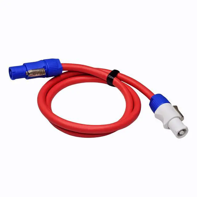 Alt view image 7 of 7 - Professional PowerCon Input to Output Cable 12AWG - 3ft Heavy Duty Stage Lighting Extension Cord for LED Screens Moving Head Lights Audio Equipment (2-Pack, IP65 Waterproof)