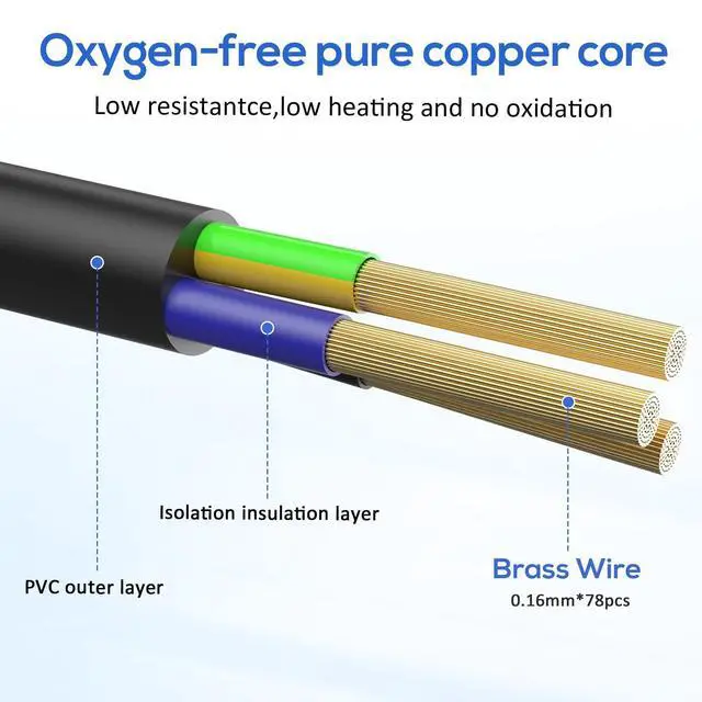 Alt view image 3 of 7 - PowerCon Power Cable AC PowerCon Input to Output 12AWG 3 Pin Power Extension Cable for LED Screen Beam Moving Head Light, Stage Light Power,Audio Video Equipment and More-10FT