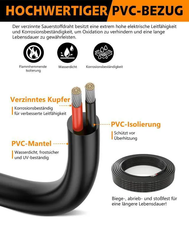 Alt view image 4 of 7 - UL2464 Certified 24 AWG Stranded Wire - 2-Conductor 82.02FT Flexible Low Voltage Cable with Tinned Copper Conductors | Compatible with 5V/12V/24V LED Strips, Automotive Electronics
