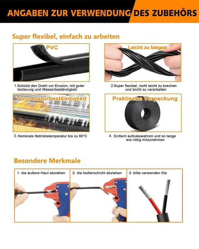 Alt view image 6 of 7 - UL2464 Certified 24 AWG Stranded Wire - 2-Conductor 82.02FT Flexible Low Voltage Cable with Tinned Copper Conductors | Compatible with 5V/12V/24V LED Strips, Automotive Electronics