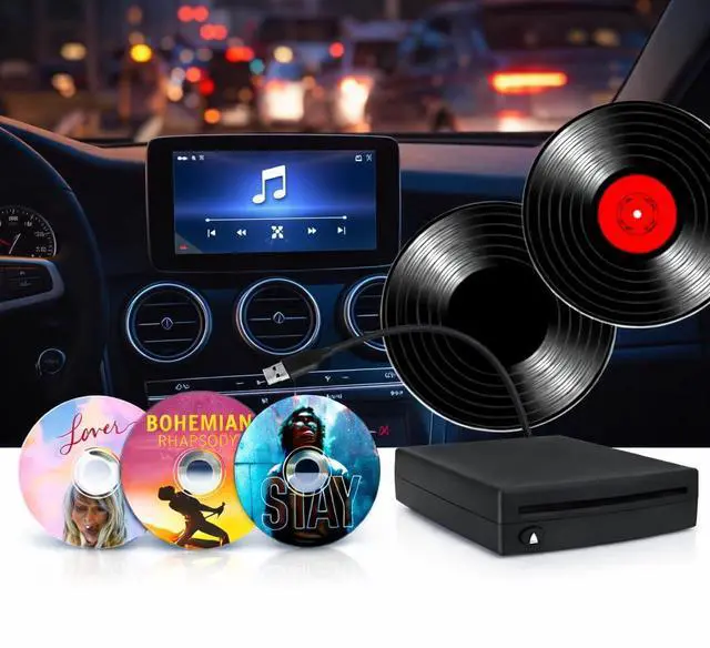 Alt view image 5 of 5 - Vehicle CD Players External Portable OE Integrated CD Player for Car Via USB Radio Connection with USB Plug and Play for Android Navigation/PC USBCDPLAY