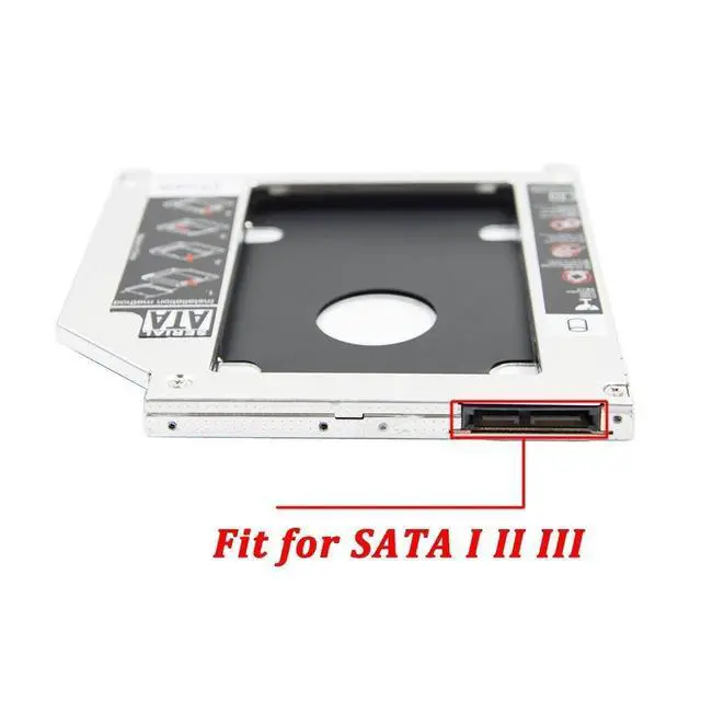 Alt view image 7 of 7 - 2nd 2.5''HDD SSD Hard Drive Caddy Tray Replacement for MacBook Pro 13/15/17 inch A1278 A1286 A1297 2008 2009 2010 2011 2012 Internal Laptop CD/DVD-ROM Optical SuperDrive Adapter