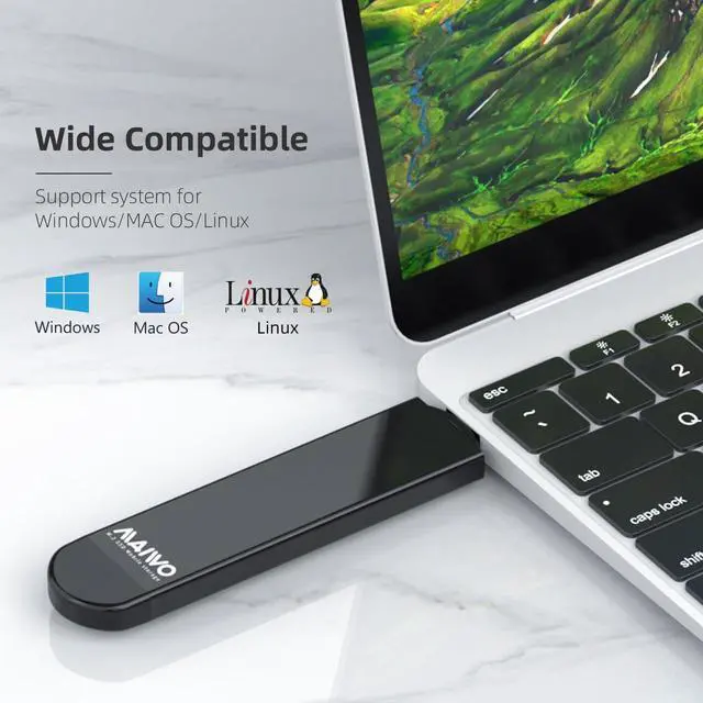 Alt view image 5 of 7 - M.2 SATA Enclosure for 2230 2242 2260 2280 B+M Key, Aluminum M2 Serial ATA SSD Reader USB 3.1 Gen2 6Gbps USB-C to USB-A, Plug and Play, Support UASP Trim