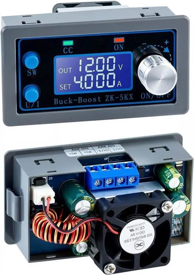 Alt view image 7 of 7 - DC DC Buck Boost Power Converter CC CV 0.6-36V 5A 5V 6V 12V 24V Power Module Adjustable Voltage Regulated Laboratory Power Supply