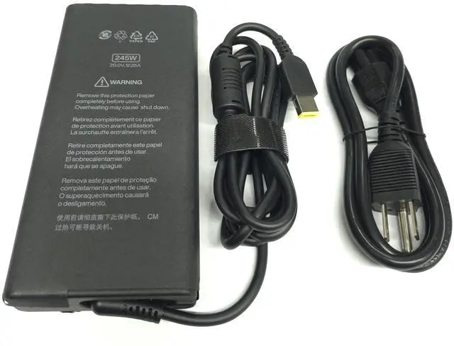 Alt view image 2 of 7 - Lenovo 245W Slim AC Adapter Compatible with Legion Pro 5 16IAX10H RTX5070Ti, Legion 5 15IRX10 RTX5060, ADL245SDC3A, ADL245SLC3A, High Power Charger for Gaming Laptops