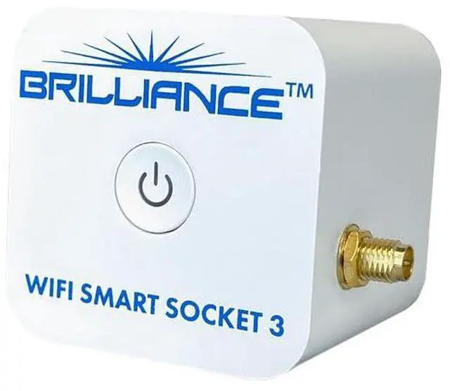 Main image of SPW Brilliance WiFi-Smart-Socket-3 LED WiFi Smart Socket - App Control/Alexa - WIFISMARTSOCKET3, White