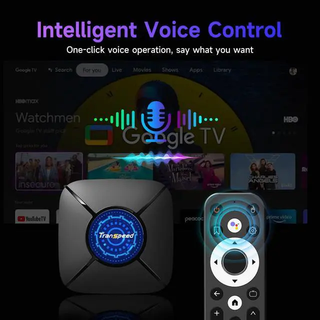 Alt view image 7 of 7 - Android TV Box 14.0 2025 Upgraded, Android Box 2G RAM 16GB ROM, Quad Core Smart 4K TV Box Support 2.4G/5G Dual-WiFi HDR10 BT5.0 USB 3.0 100M Ethernet, with Mini Backlit Keyboard