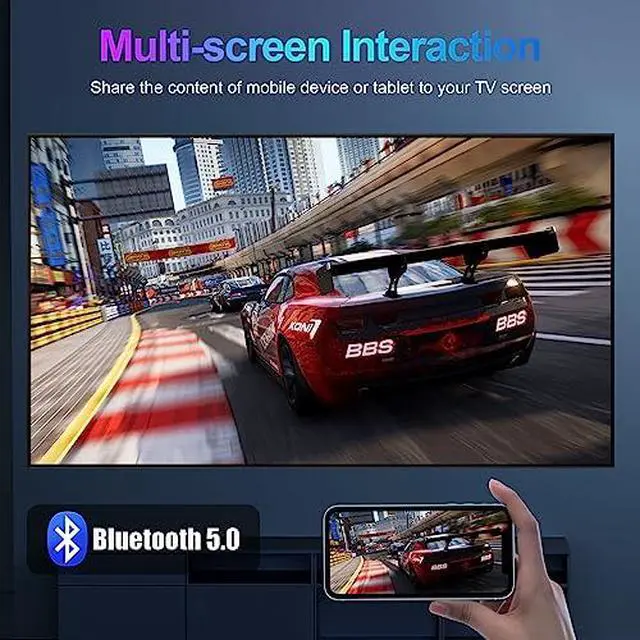 Alt view image 7 of 7 - Android TV Box 13.0, Android Box 4GB RAM 64GB ROM, Quad Core Smart 8K TV Box with Mini Keyboard Support 2.4G/5.0GHz Dual WiFi 100M Ethernet Bluetooth