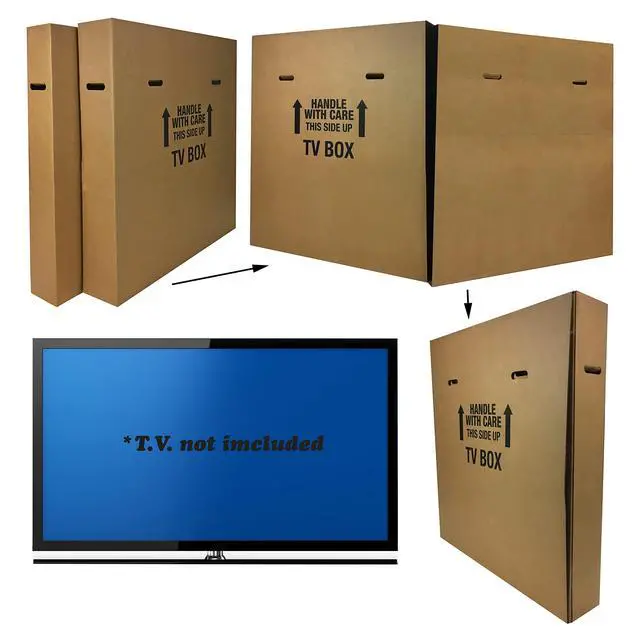 Alt view image 4 of 7 - uBoxes TV Moving Box (TV Moving Box - 1 Pack)