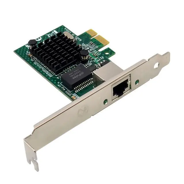 Alt view image 4 of 7 - PCIe Gigabit Ethernet Server Adapter with Broadcom NetXtreme BCM5751 10/100/1000Mbps Gigabit Desktop PCI-E Network Card NIC
