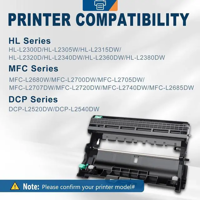 Alt view image 2 of 7 - Ankink DR630 Compatible Drum Unit (Not Toner) Replacement for Brother DR-630 DR660 660 for MFC-L2700DW L2720DW L2740DW HL-L2300D L2320D L2340DW L2360DW L2380DW DCP-L2540DW Laser Printer,1 Pack