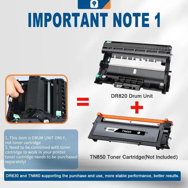 Alt view image 4 of 7 - Ankink DR630 Compatible Drum Unit (Not Toner) Replacement for Brother DR-630 DR660 660 for MFC-L2700DW L2720DW L2740DW HL-L2300D L2320D L2340DW L2360DW L2380DW DCP-L2540DW Laser Printer,1 Pack