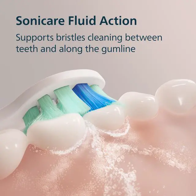 Alt view image 3 of 7 - Electric Toothbrush - Sonic Toothbrush with Advanced Sonic Technology, Pressure Sensor, Two Intensity Settings, Smartimer & Quadpacer, White, Model HX3681/23