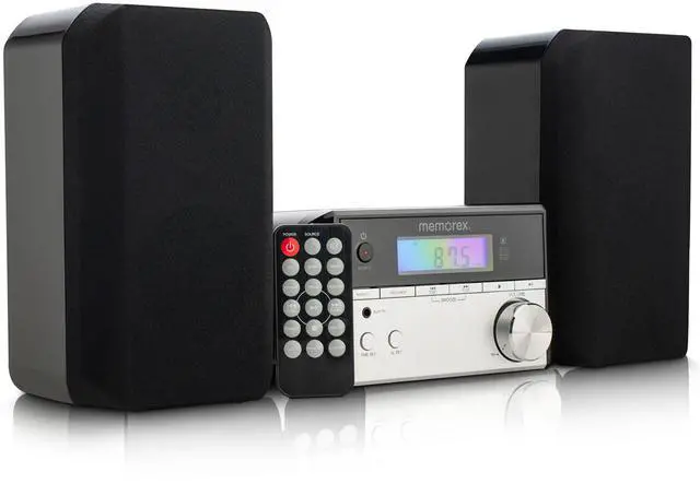 Main image of Memorex MX-MCD200 Bluetooth CD Micro System with FM Radio | 10W Output, USB Playback, Wireless Bluetooth Streaming, LED Display, 3.5mm Line-in | Multi-Format CD Compatibility | FM PLL Radio