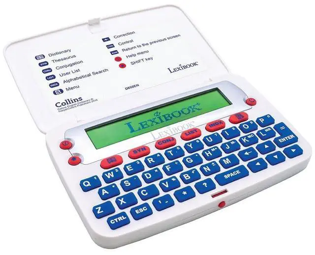 Alt view image 3 of 7 - LEXiBOOK - The Collins English Dictionary, 13th Edition - Electronic Dictionary, Definitions, Thesaurus, Conjugation, Phonetic Spellchecker, Crossword Solver, with Battery, Blue/White, D850EN