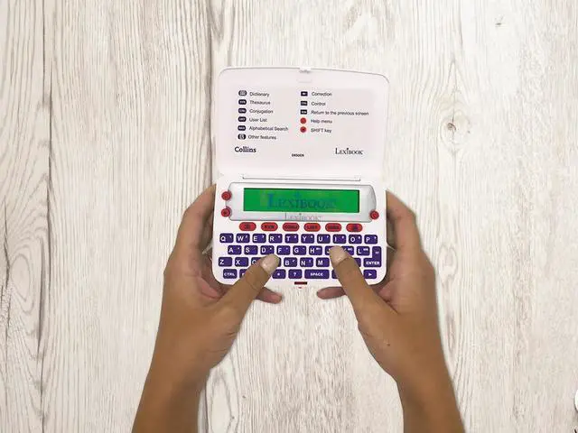 Alt view image 6 of 7 - LEXiBOOK - The Collins English Dictionary, 13th Edition - Electronic Dictionary, Definitions, Thesaurus, Conjugation, Phonetic Spellchecker, Crossword Solver, with Battery, Blue/White, D850EN