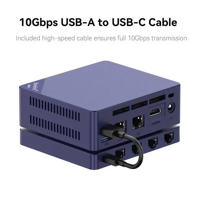 Alt view image 5 of 7 - Beelink Mate MINI S Docking Station, 4 x 2.5Gbps LAN Port, Support Beelink Mini S12 S13 Series mini pc