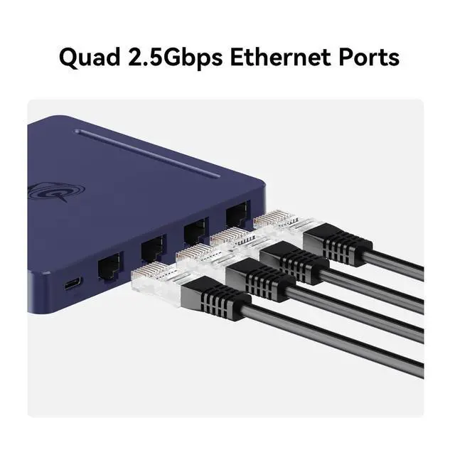 Alt view image 7 of 7 - Beelink Mate MINI S Docking Station, 4 x 2.5Gbps LAN Port, Support Beelink Mini S12 S13 Series mini pc