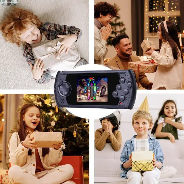 Alt view image 6 of 7 - 16 Bit Handheld Game for Kids Built-in 230 HD Classic Retro Video Games USB Rechargeable 3.0 Inch Childrens Travel Electronics Toys Portable Gaming Player System Gift for Boys Girls Ages 4-8-12