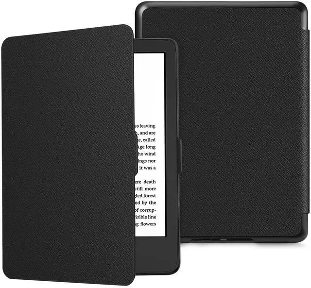 Main image of Fintie Slimshell Case for 6" All-New Kindle (11th Generation-2024/2022 Release) - Lightweight Shell PU Leather Cover with Auto Sleep/Wake for Kindle 11th Generation 2024/2022 e-Reader, Black