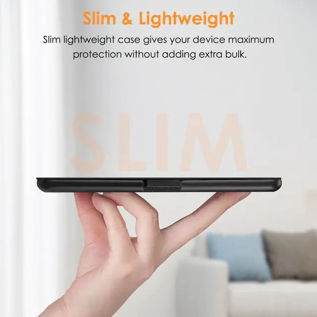 Alt view image 5 of 7 - Fintie Slimshell Case for 6" All-New Kindle (11th Generation-2024/2022 Release) - Lightweight Shell PU Leather Cover with Auto Sleep/Wake for Kindle 11th Generation 2024/2022 e-Reader, Black