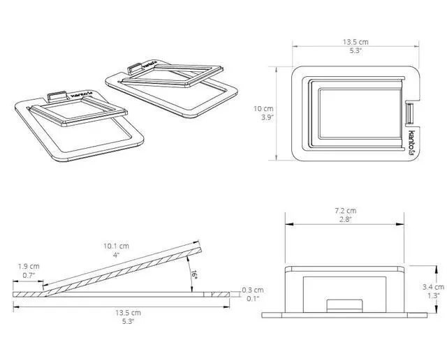 Alt view image 7 of 7 - Kanto S2 Tilted Desktop Speaker Stands for Small Speakers & Compact 2-3 Studio Monitors | Supports 6 lbs | Damping Foam Padding | White, Pair