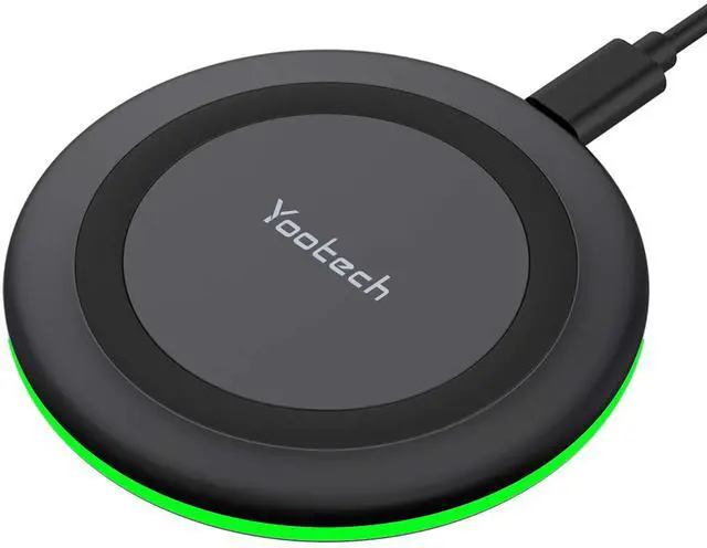 Main image of Yootech Wireless Charger,10W Max Wireless Charging Pad Compatible with iPhone 17/17 Pro/17 Pro Max/Air/16/15/14/13/SE 2022/12/11,Samsung Galaxy S25/S24/S23,for AirPods Pro 3(No AC Adapter)