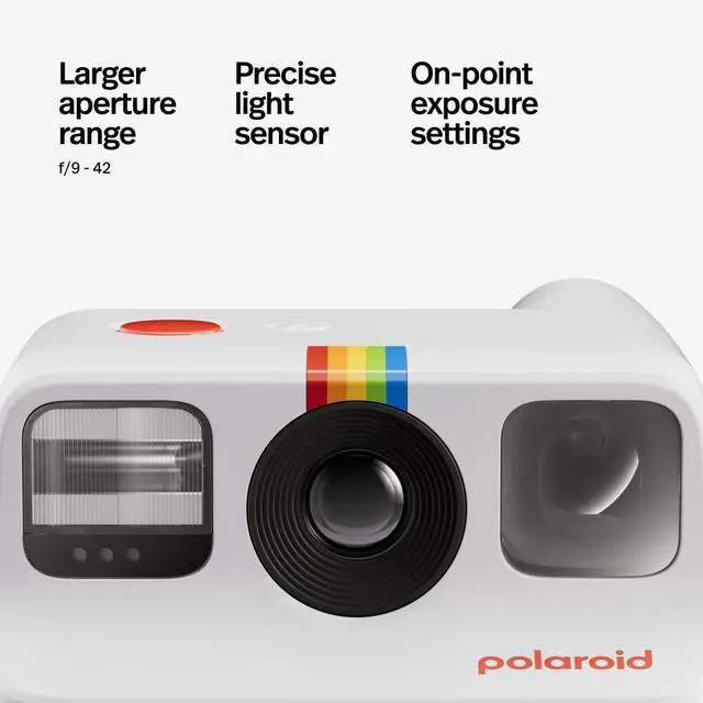 Alt view image 4 of 7 - Polaroid Go Generation 2 - Mini Instant Film Camera - White (9097) - Only Compatible with Go Film