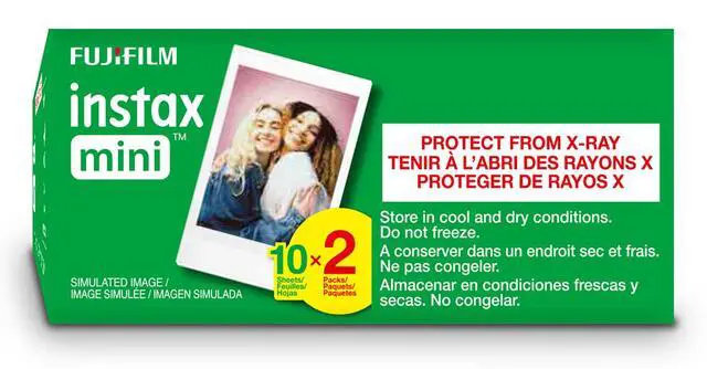 Alt view image 5 of 5 - Instax Mini Instant Film Twin Pack (White), 20 Photos