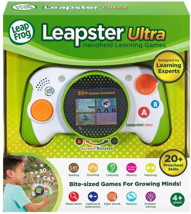 Alt view image 7 of 7 - LeapFrog Leapster Ultra Handheld Learning Game Console for Kids Age 4 Years and up
