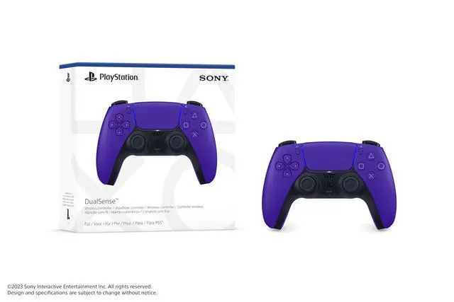 Alt view image 3 of 3 - PlayStation DualSense Wireless Controller Galactic Purple - For PS5, PC, MAC & Mobile