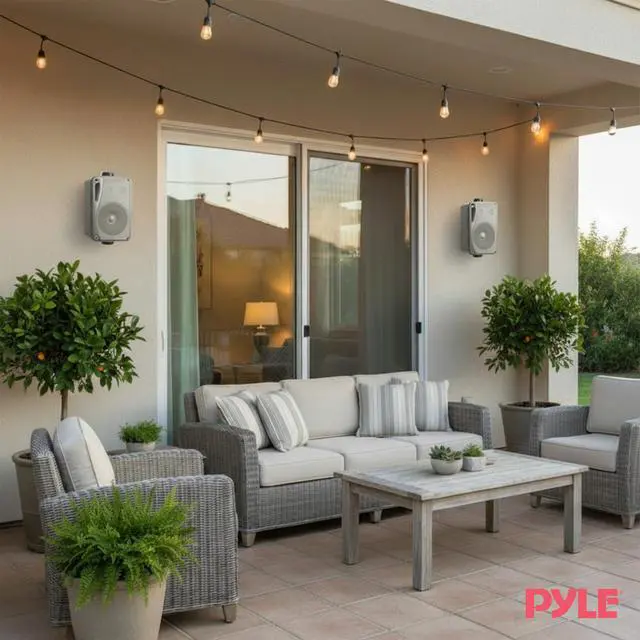 Alt view image 7 of 7 - Pyle 3-Way Waterproof Marine Box Speakers - 3.5" 200 Watt Dual Indoor Outdoor Speaker System - Weatherproof/Waterproof Outdoor Speaker - Home, Boat, Pool, Patio Indoor Outdoor Use PLMR24S (Silver)