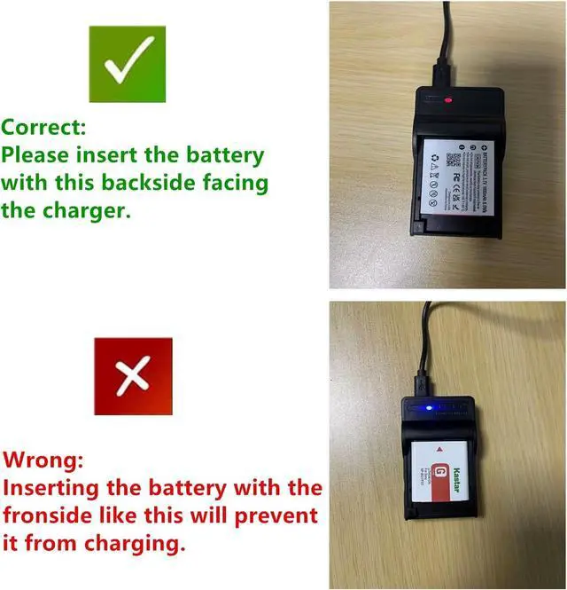 Alt view image 7 of 7 - Kastar NP-BG1 / NP-FG1 Battery (2-Pack) + Slim USB Charger Compatible with Sony Cyber-Shot Cameras Check Battery Model Before Purchase