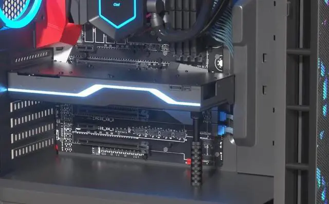 Alt view image 7 of 7 - Ausvrkkit GPU Support Bracket, 2.75-4.52Inch GPU Sag Bracket with Non-Slip Sheet, GPU Holder for Prevent Graphics Card Sag (Black)